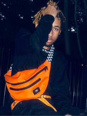 Vans Orange Crossbody Sling Bag for Unisex - Casual Everyday Carry